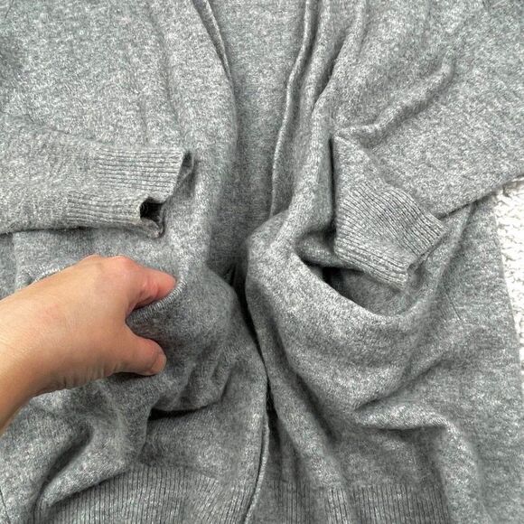 Madewell Ryder Cardigan Sweater Longline Gray Merino Wool - Picture 7 of 11